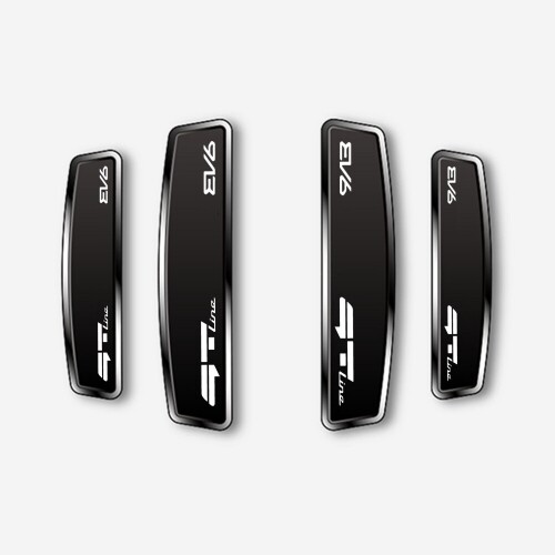 닥쏘오토,블랙 쉴드 엠블럼 도어가드 EV6 GT라인(A타입)