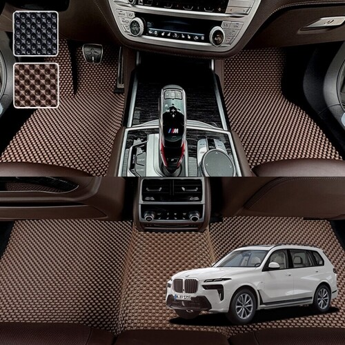 닥쏘오토,BMW X7 G07 시리즈 전용 3D 엠보싱 차세대 고무매트 1열2열 세트 (2019~)