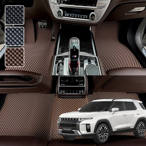 닥쏘오토,토레스 전용 3D 엠보싱 차세대 고무매트 1열2열 세트