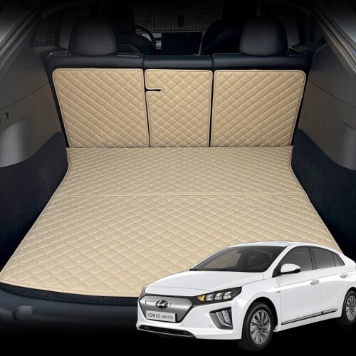 닥쏘오토,컨셉토 가죽 퀼팅 더뉴 아이오닉 전기차 전용 등커버 트렁크매트 세트 (2019.5~2021.5)