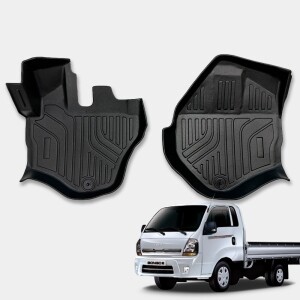 닥쏘오토 프리미엄 TPE 3D 카매트 봉고3 전용 1열 운전석+조수석 세트 (+카페트매트 옵션)